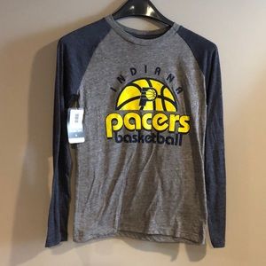 Indiana Pacers Tri-blend long sleeve tee. Boys medium NWT